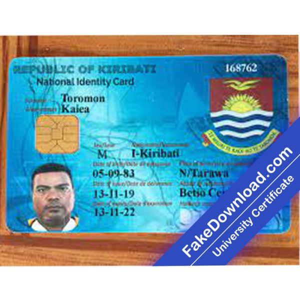 Kiribati national id card (psd)