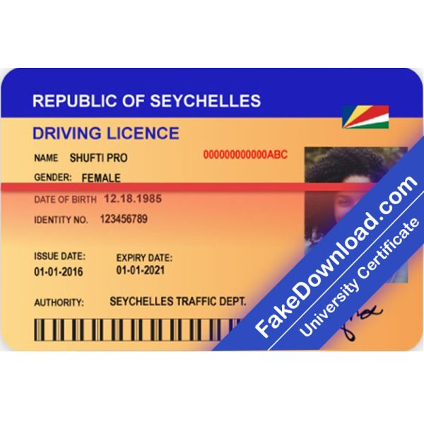 Seychelles Driver License (psd)