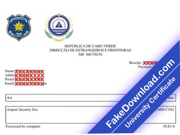 Cabo Verde Proof Address (psd)