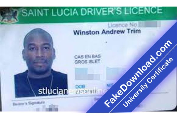 Saint Lucia Driver License (psd)