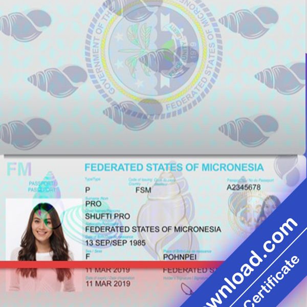 Micronesia Passport (psd)