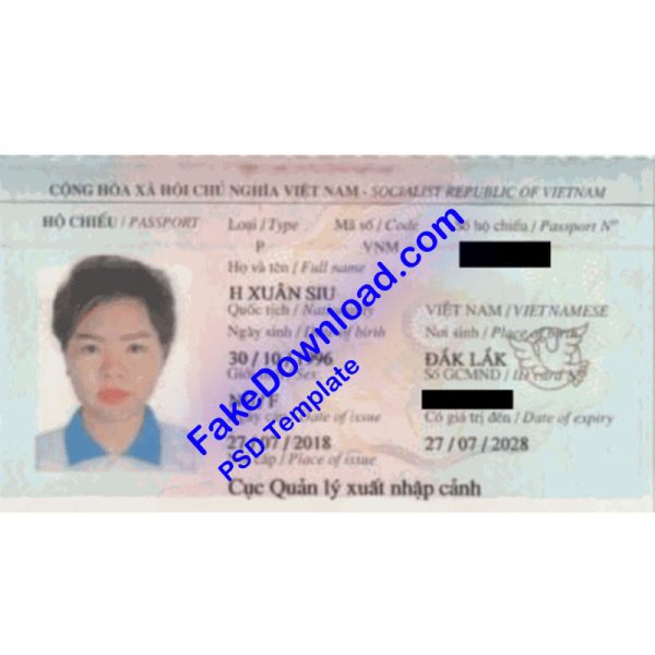 Vietnam Passport (psd)
