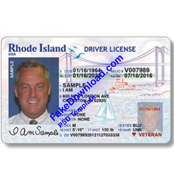 Islands Driver License (psd)