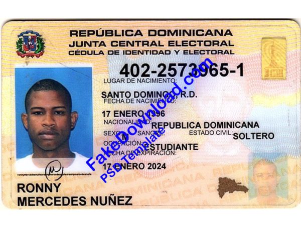 Dominican national id card