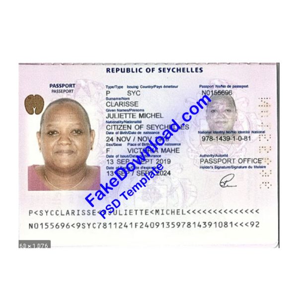 Seychelles Passport (psd)