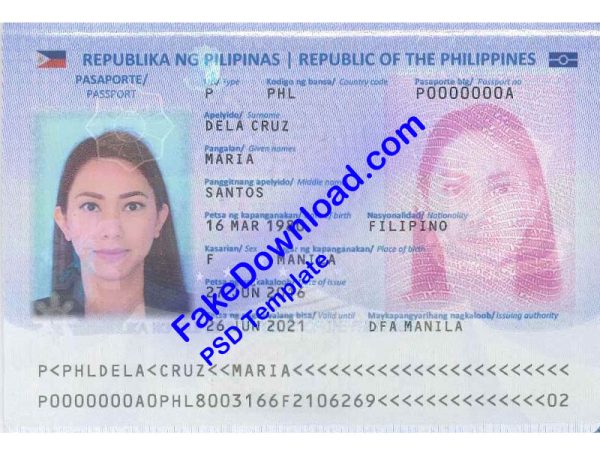 Philippines Passport (psd)