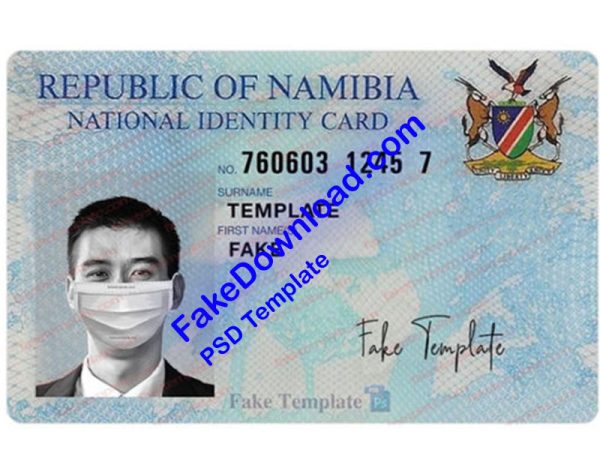 Namibia national id card (psd)
