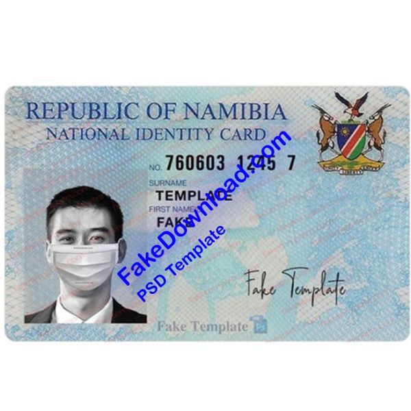 Namibia national id card (psd)