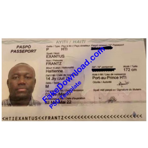 Haiti Passport (psd)
