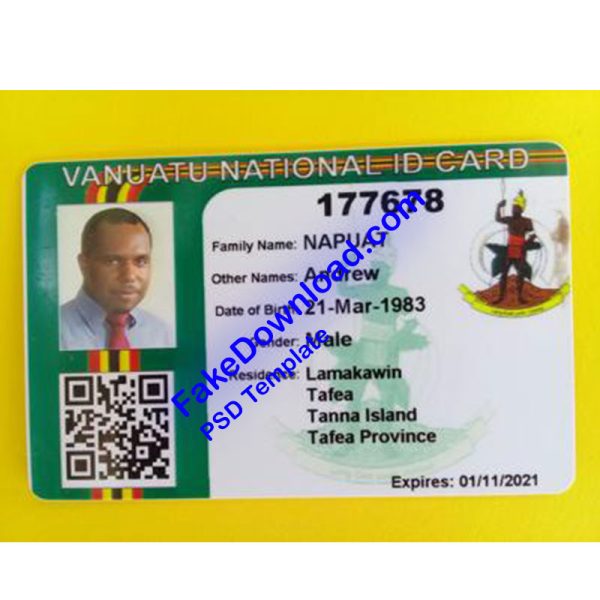 Vanuatu national id card