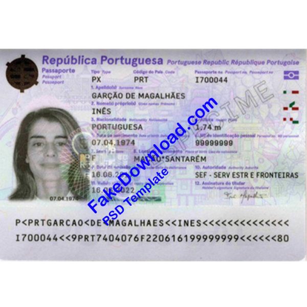Portugal Passport (psd)