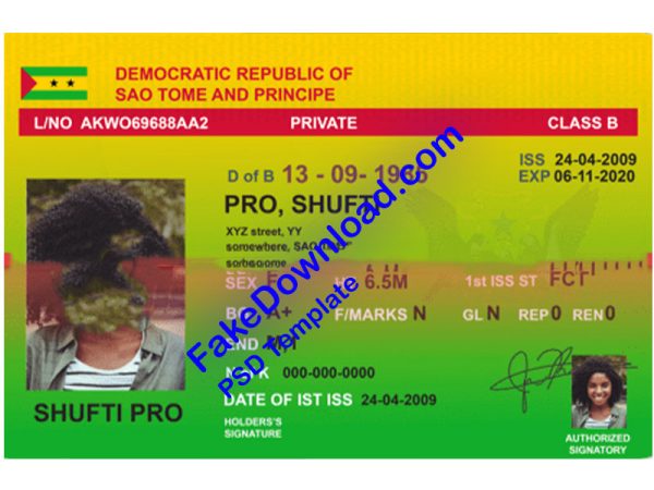 Principe Driver License (psd)