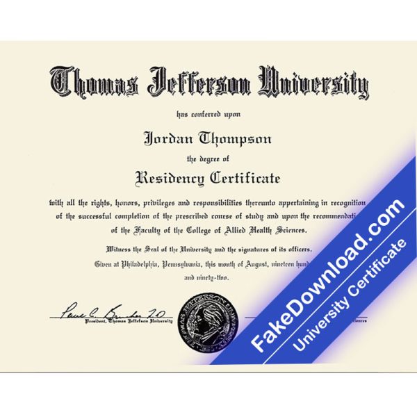 Thomas Jefferson University Template (psd)