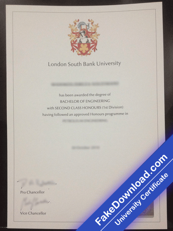London South Bank University (LSBU) Template (psd)