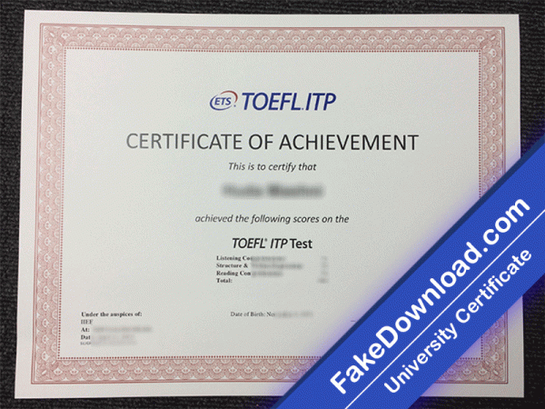 TOEFL ITP Template (psd)