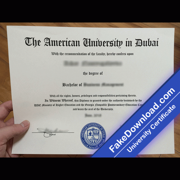 American University in Dubai Template (psd)