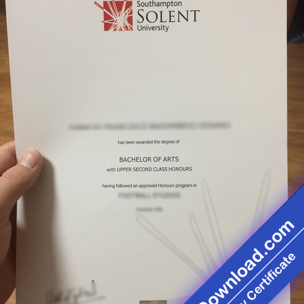 Southampton Solent University Template (psd)