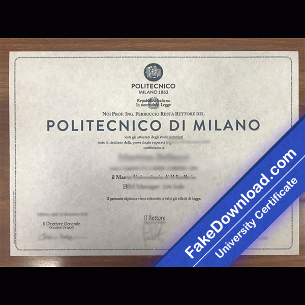 Politecnico di Milano University Template (psd)