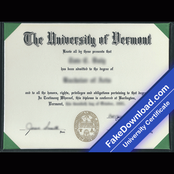 University of Vermont (UVM) Template (psd)