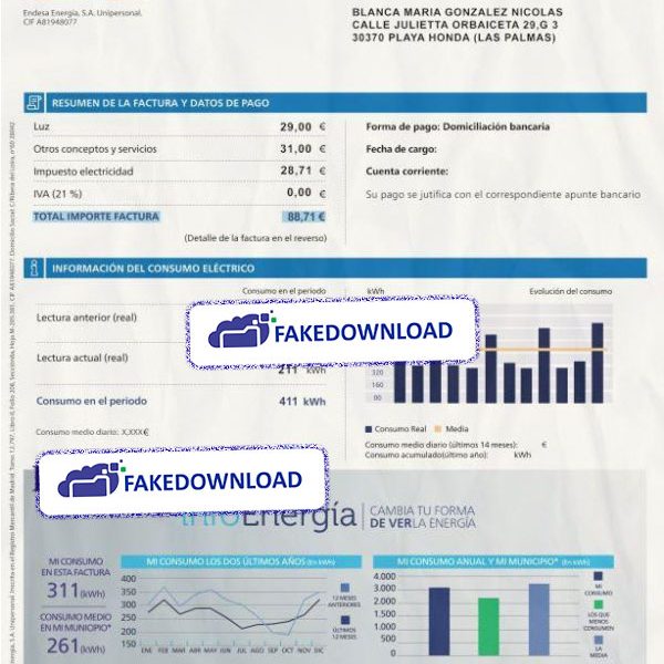 Spain Proof Address V2 (psd)