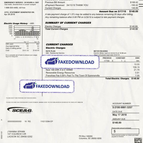 Usa sceg light Proof Address (psd)